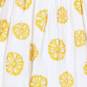 Serena Girl's Tassel Dress White Sand Dollar