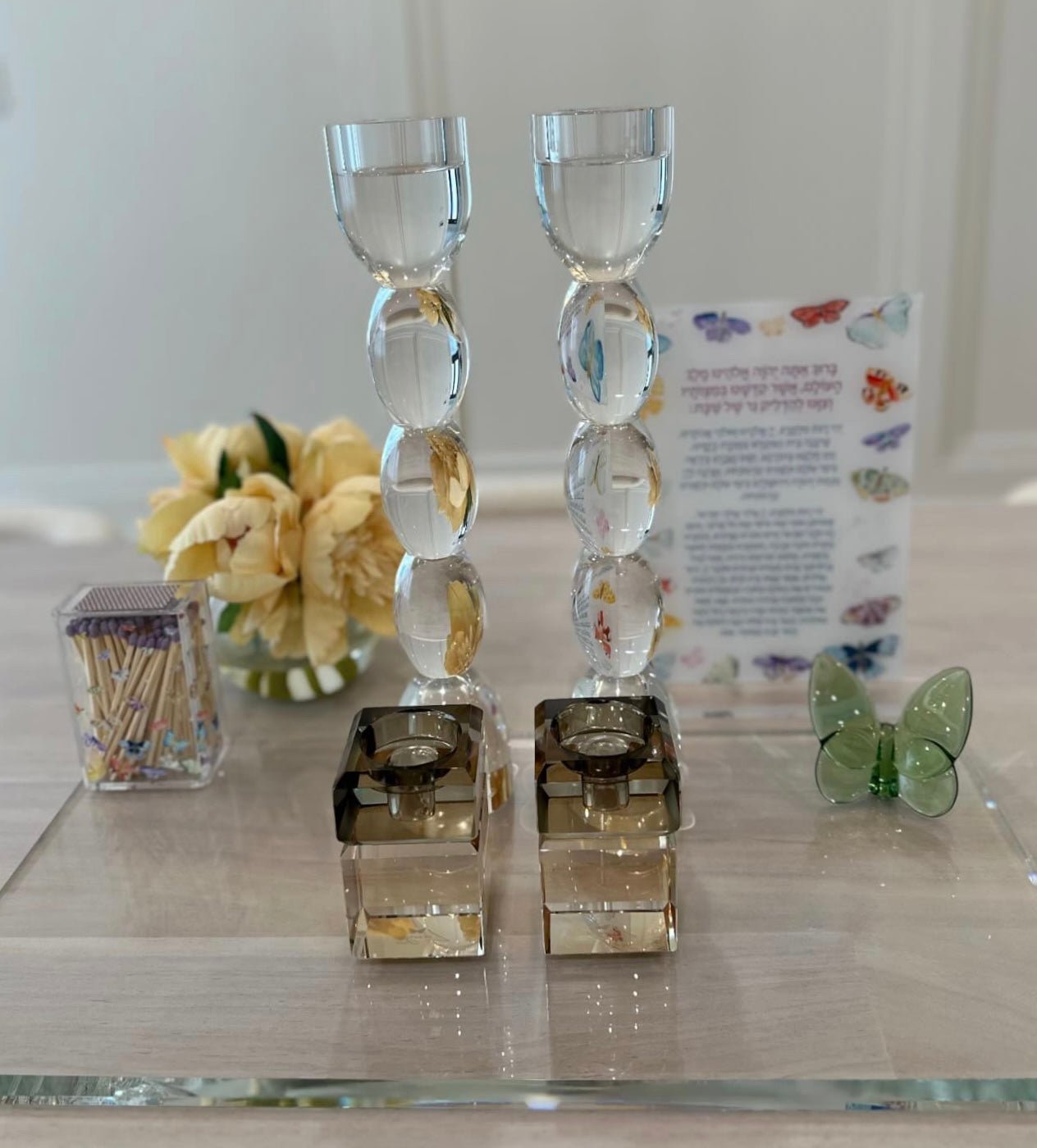 14” Oval Tealight Compatible Candlesticks - Marsh and Manor Collective