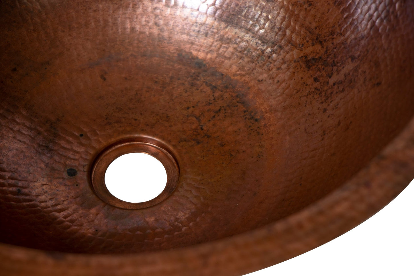 17" Round Hammered Copper Bathroom Sink - Marsh and Manor Collective