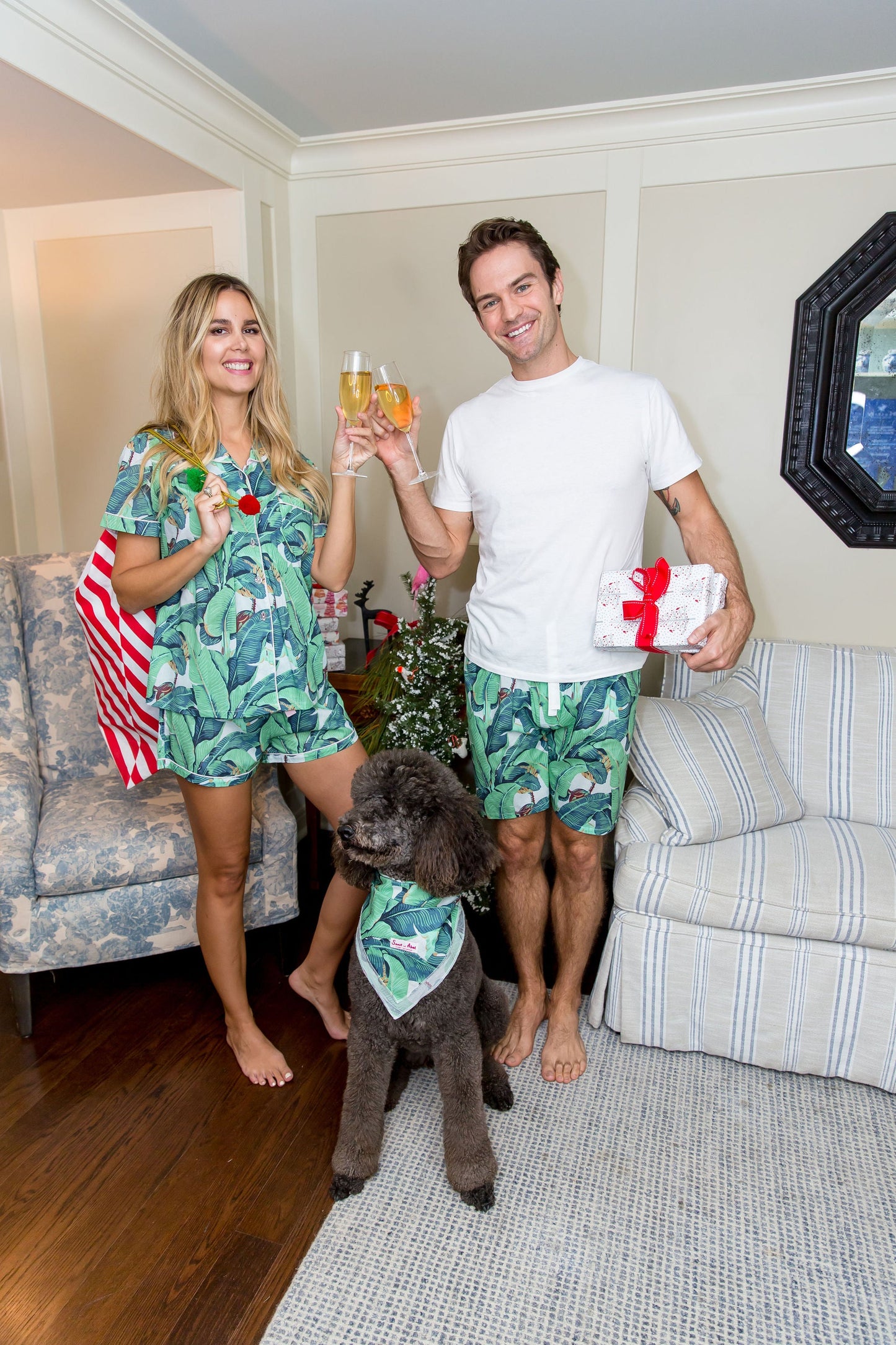 Dog Martinique® Green Banana Leaf Bandana