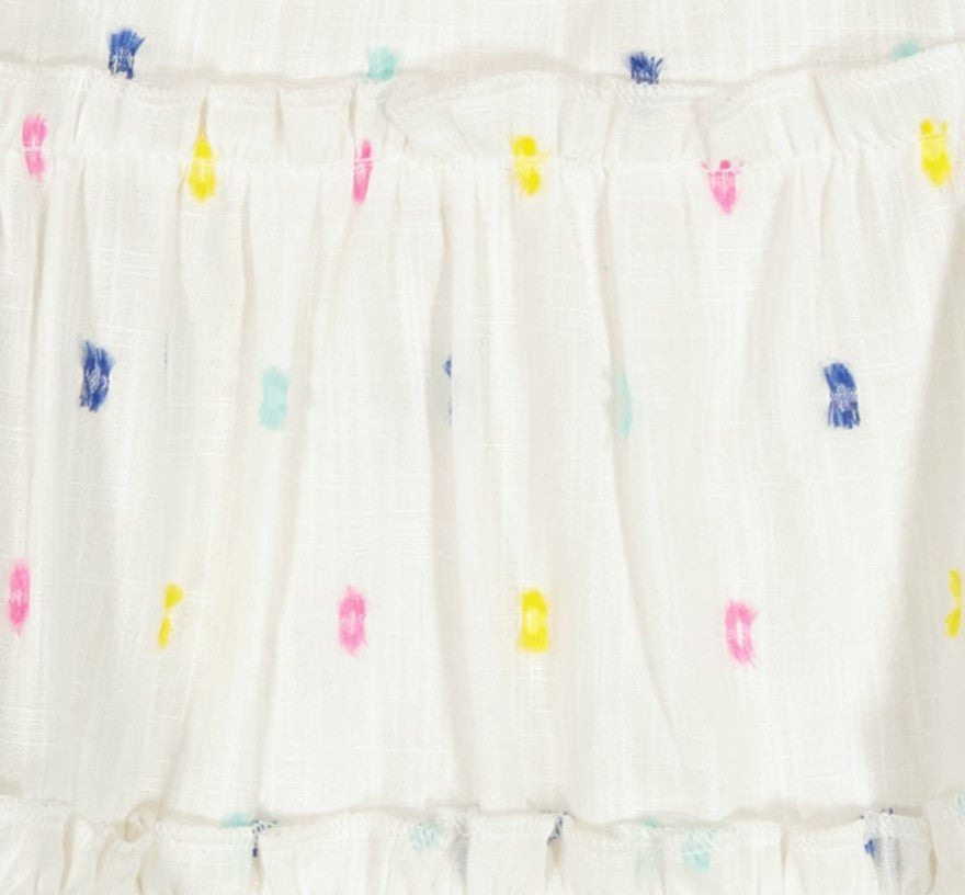 Zoe Baby Romper Confetti Swiss Dot