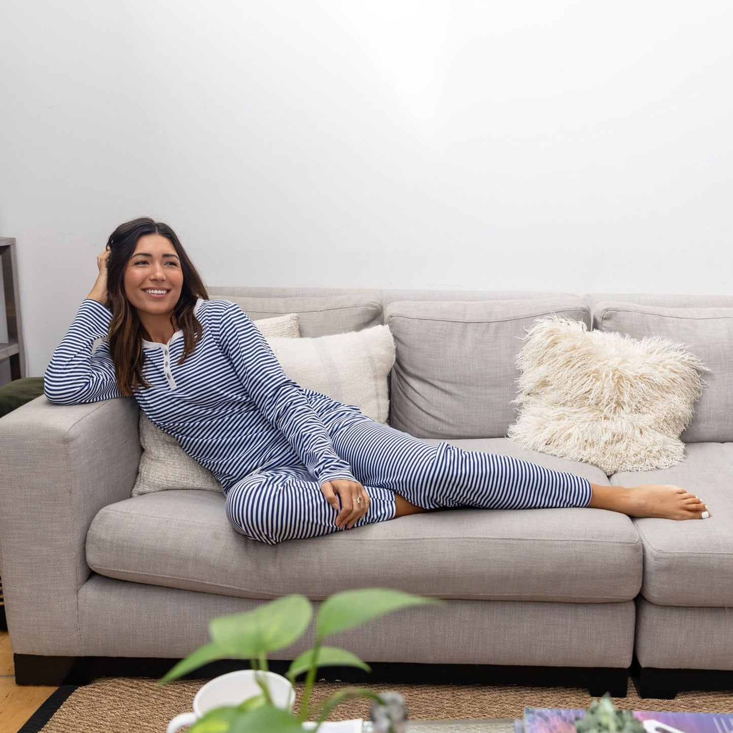 Women's Marina Jersey Long PJ Set