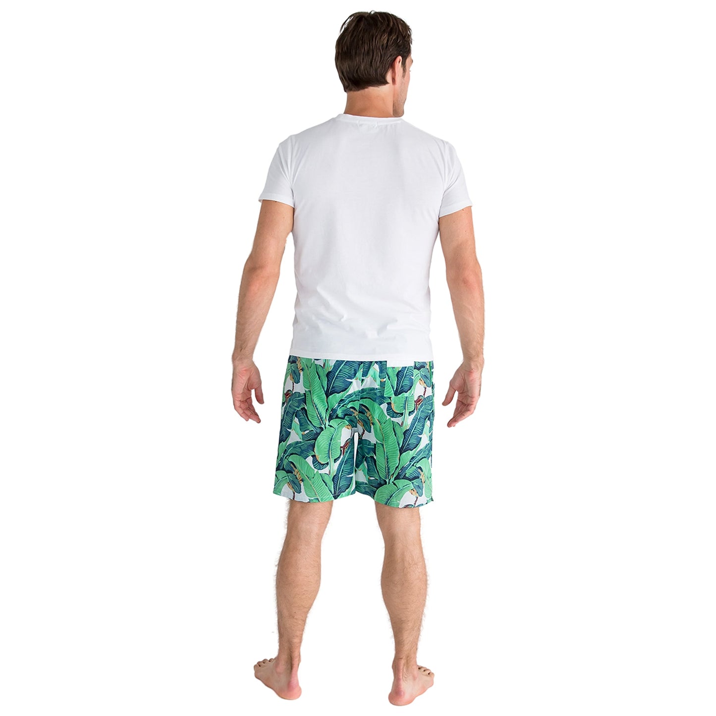 Men's Martinique® Green Banana Leaf Sleep Shorts