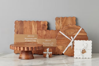 Intercoastal rectangle Scalloped Cutting Board