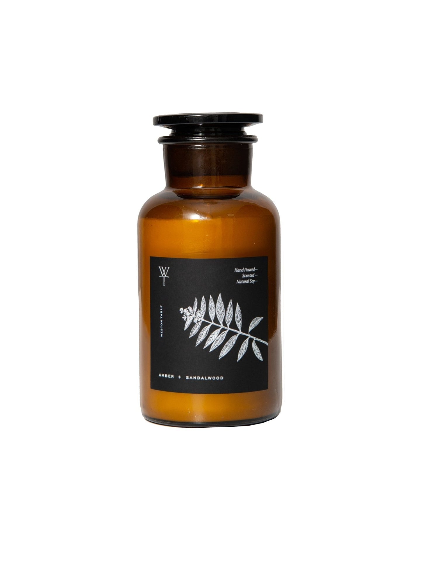 Apothecary Amber and Sandalwood Candle - Marsh and Manor Collective