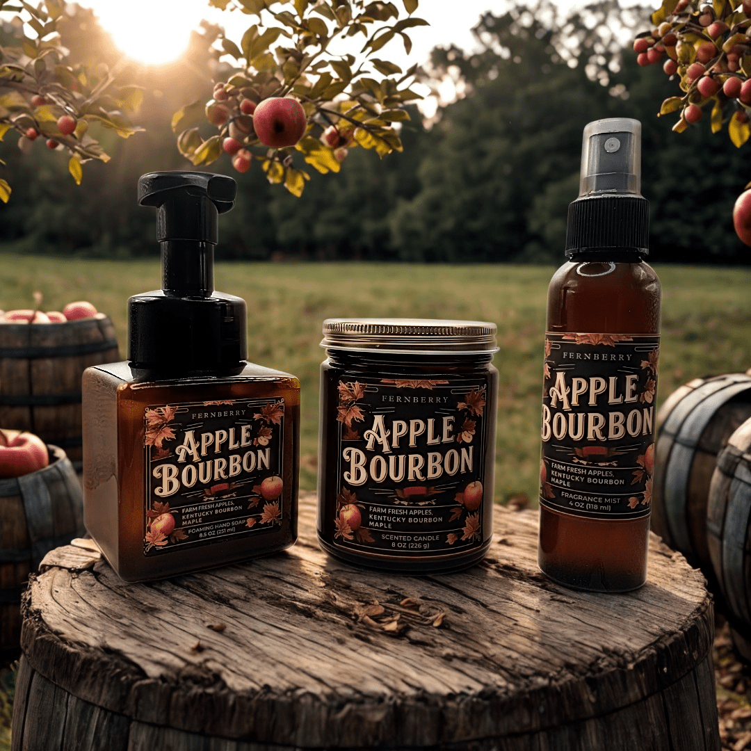 Apple Bourbon Wood Wick Candle | Fall Collection - Marsh and Manor Collective