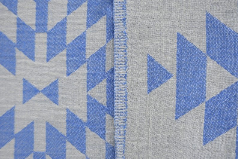 AZTEC BLUE TURKISH TOWEL - Marsh and Manor Collective
