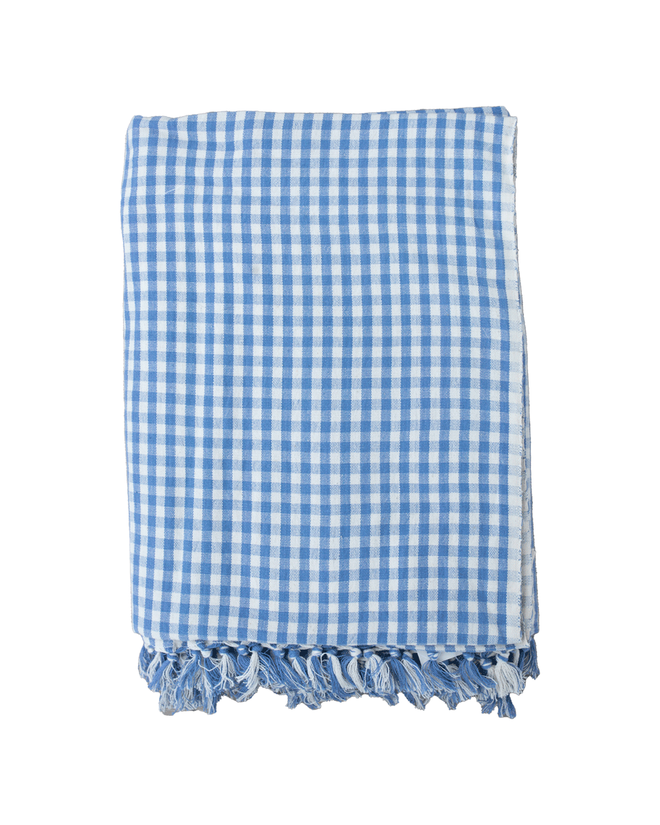 Chambray Gingham Tablecloth - Marsh and Manor Collective