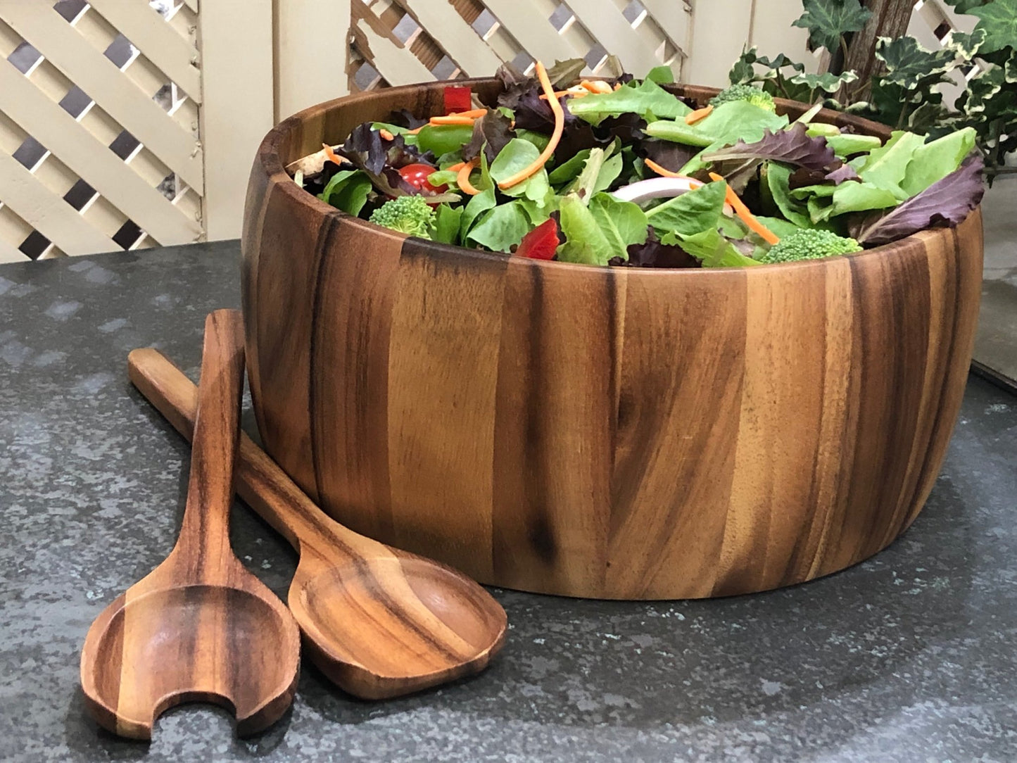 Dragor Xtra Large Salad Bowl with Servers - Marsh and Manor Collective