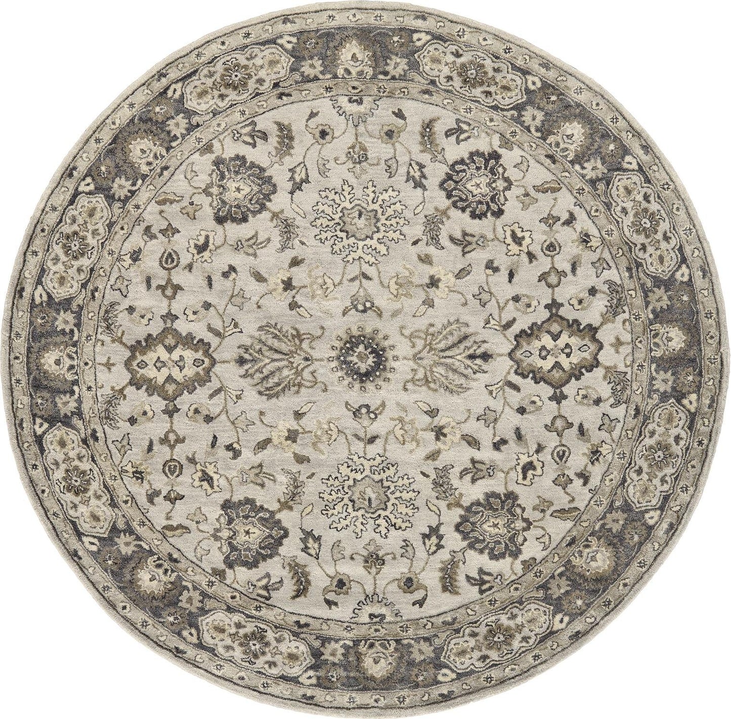 Eaton Traditional Oriental - Gray/Ivory/Taupe Area Rug - Marsh and Manor Collective