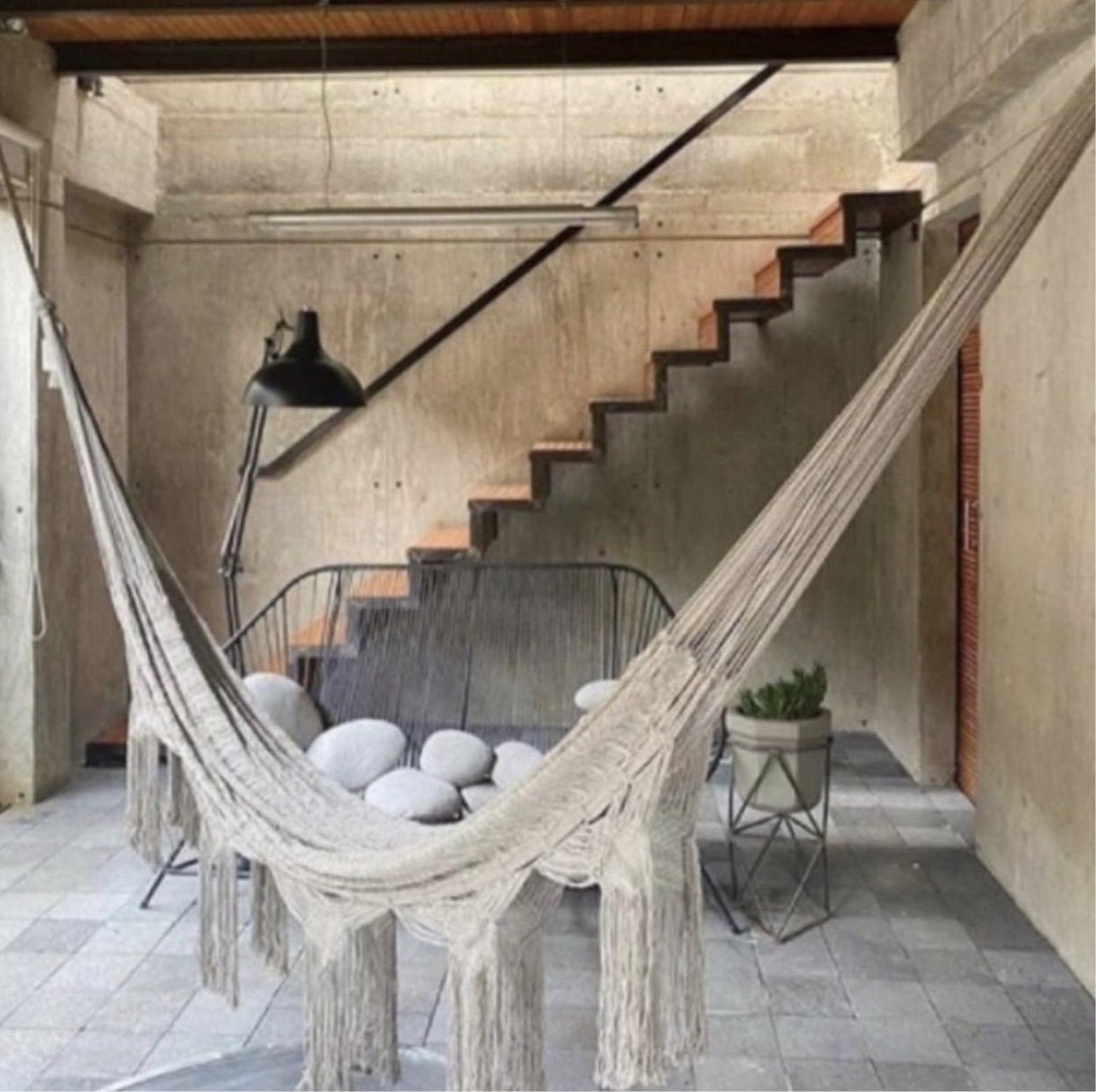 Fringe Hammock - Vintage White - Marsh and Manor Collective