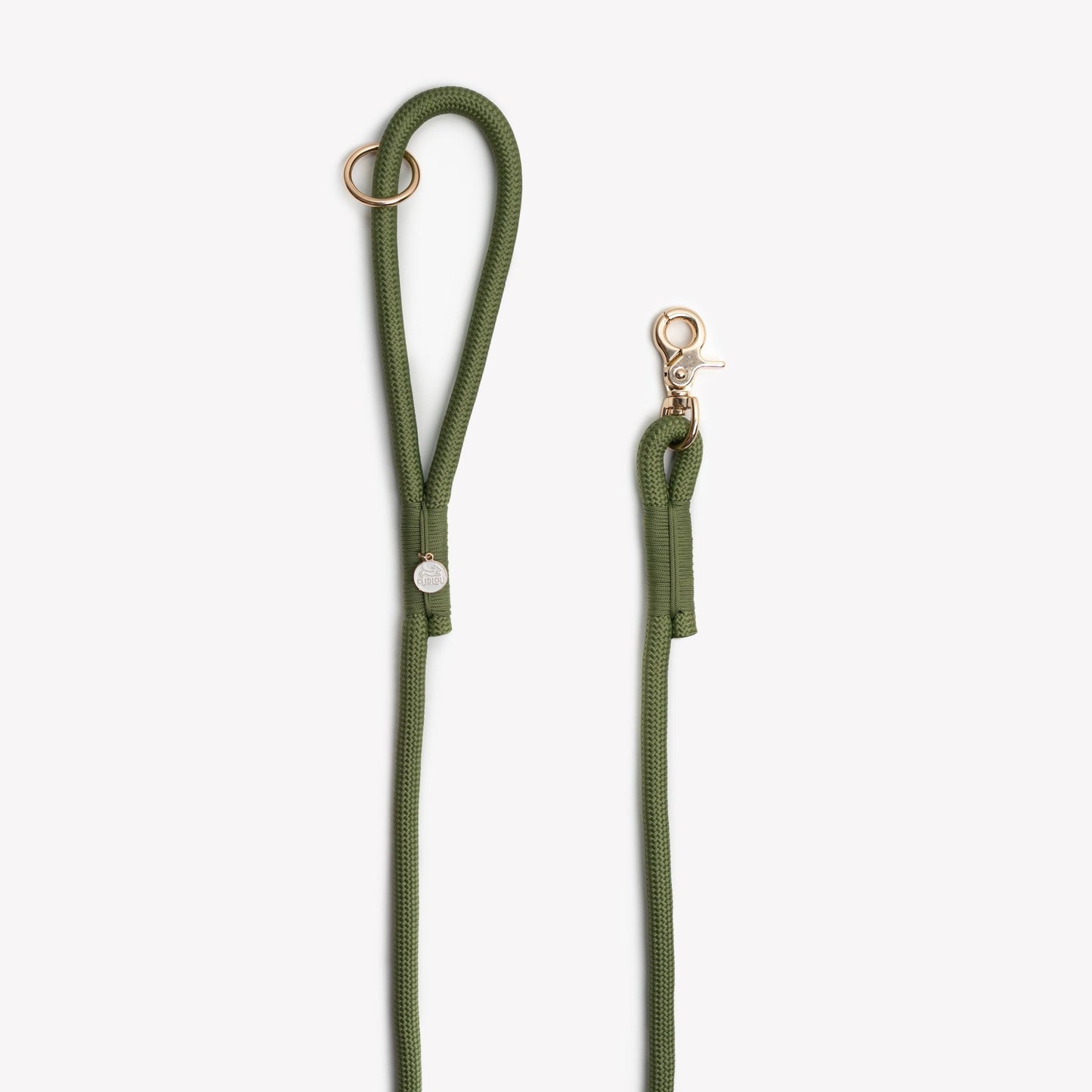 'Green' - Braided Rope Leash - Marsh and Manor Collective