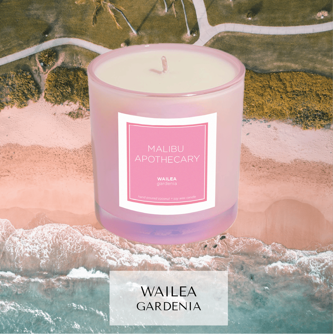 Iridescent Pink Candle - Marsh and Manor Collective