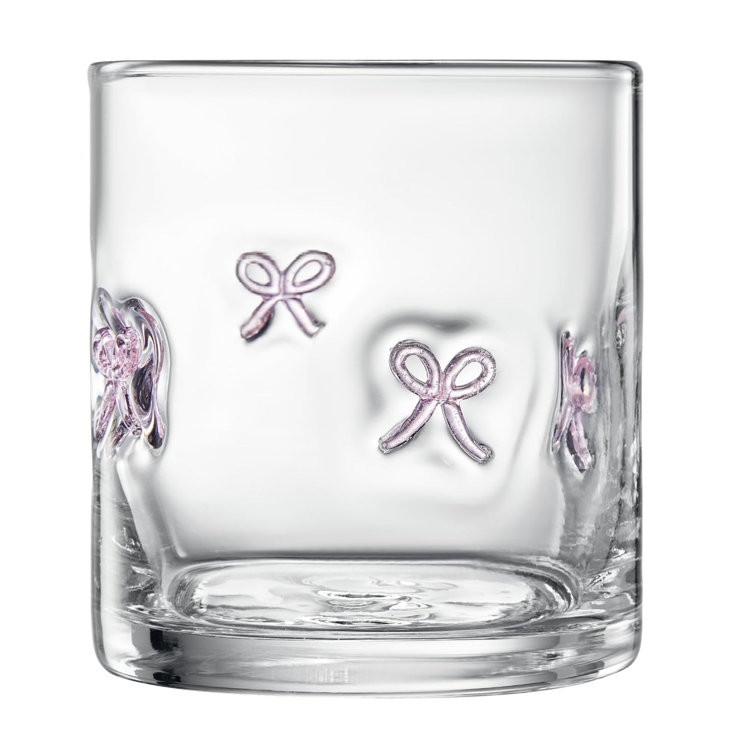 Khen Bowtie Tumblers Set Stylish Break Resistant Acrylic Drinkware for Cocktail Wedding Gift Use - Set of 2 Pink - Marsh and Manor Collective