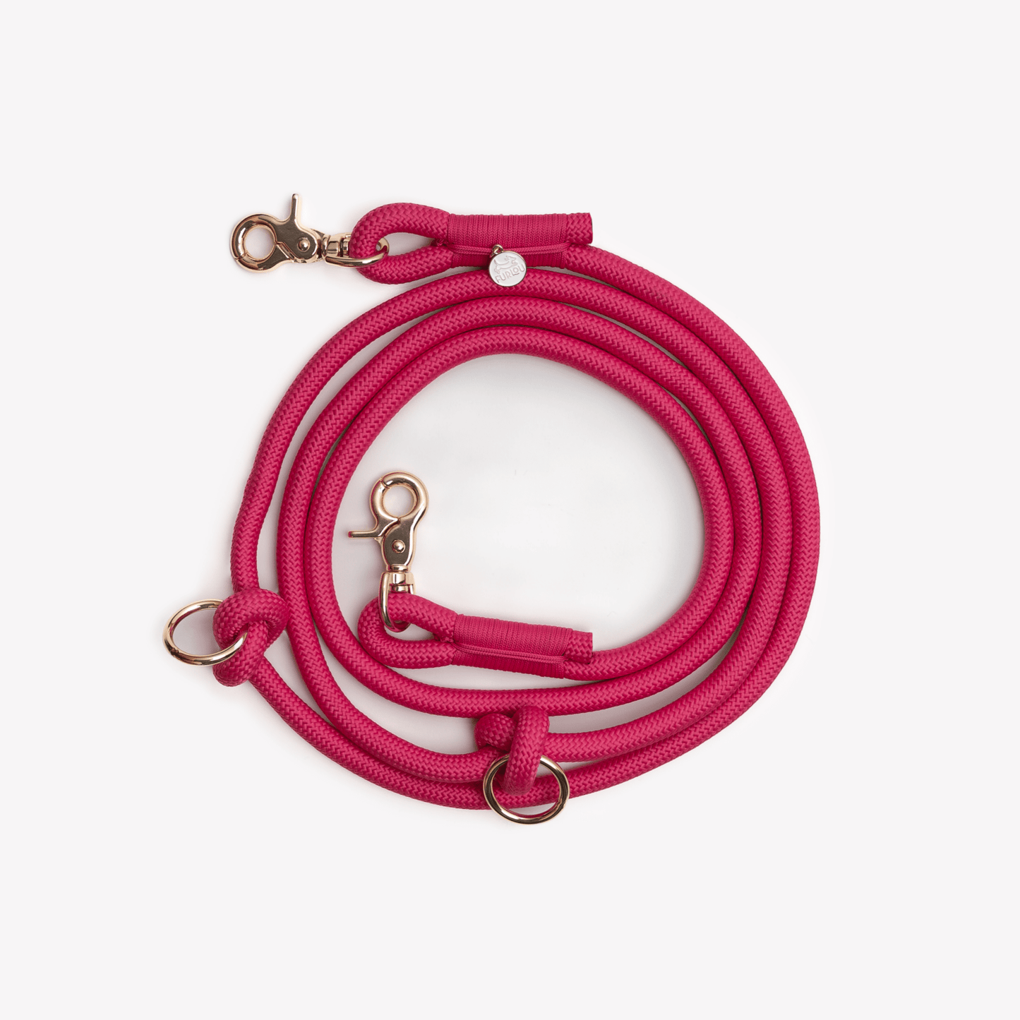 'Magenta' - Hands Free Braided Leash - Marsh and Manor Collective