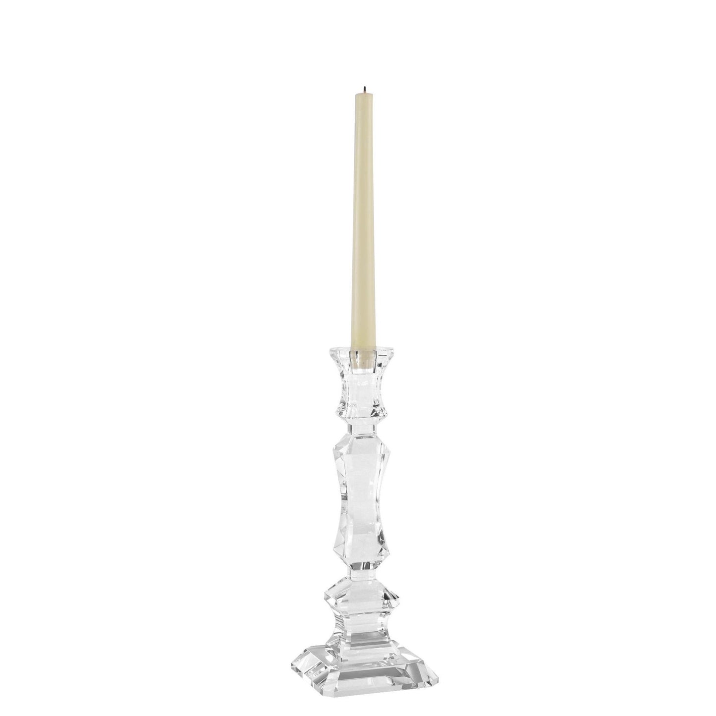 Pair of 12” Heirloom Crystal Candlesticks - Marsh and Manor Collective