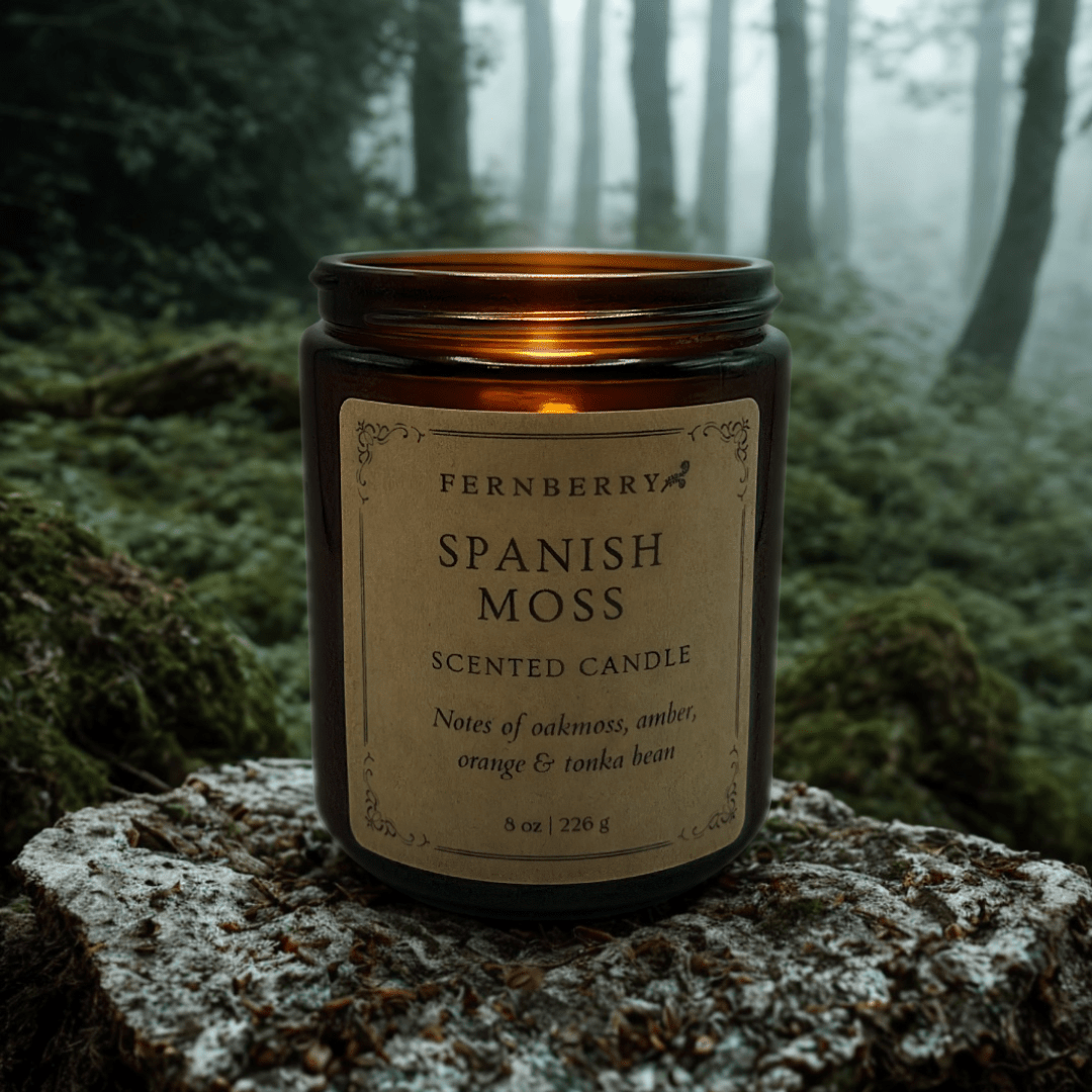 Spanish Moss - 8 oz Wood Wick Candle - Marsh and Manor Collective