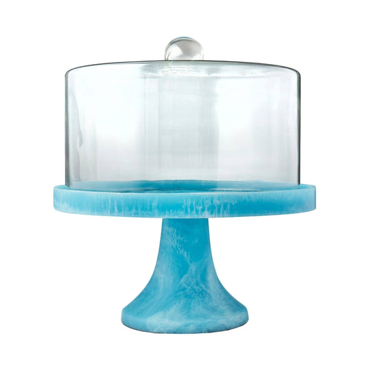 Alexandra Lucente Resin Matte Blue Cake Dome