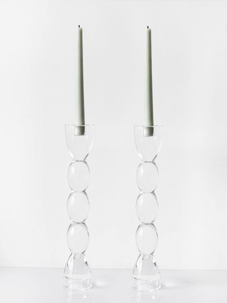 14” Oval Tealight Compatible Candlesticks - Marsh and Manor Collective