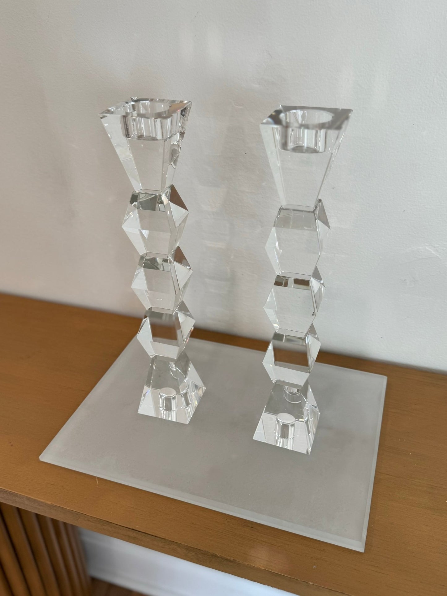 14” Rhombus Tealight Compatible Candlesticks - Marsh and Manor Collective