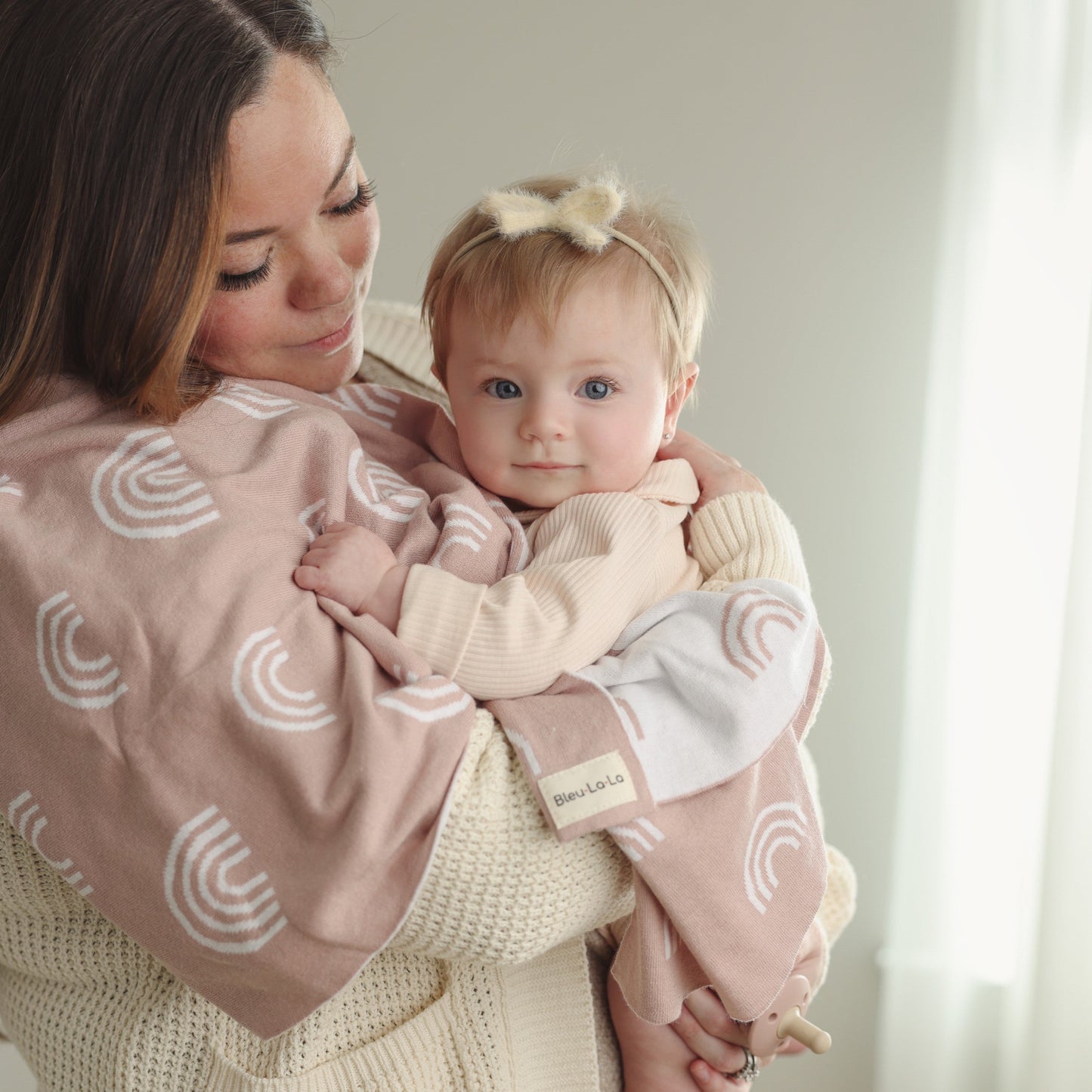 Whimsy Collection - Luxury 100% Cotton Knit Swaddle Baby Blanket