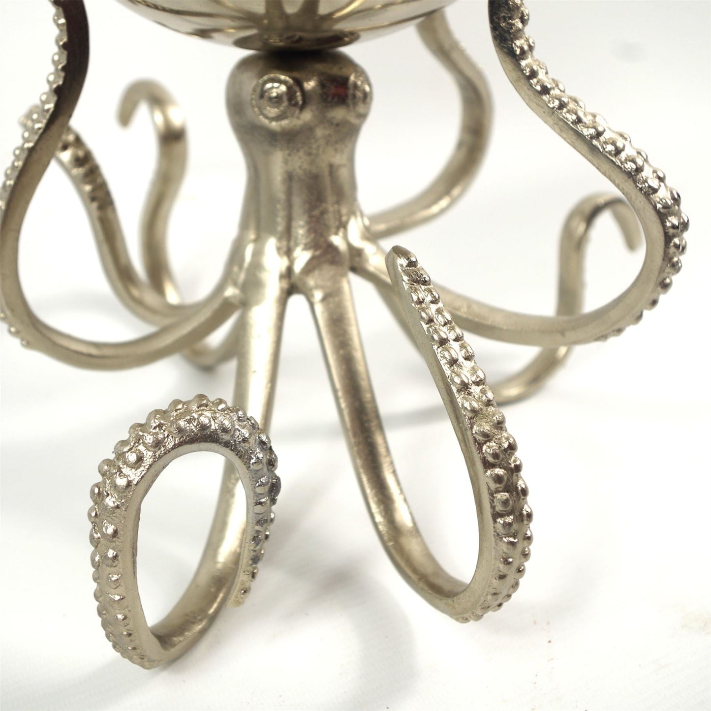 28cm Silver Metal Octopus Bowl Style Planter - Marsh and Manor Collective