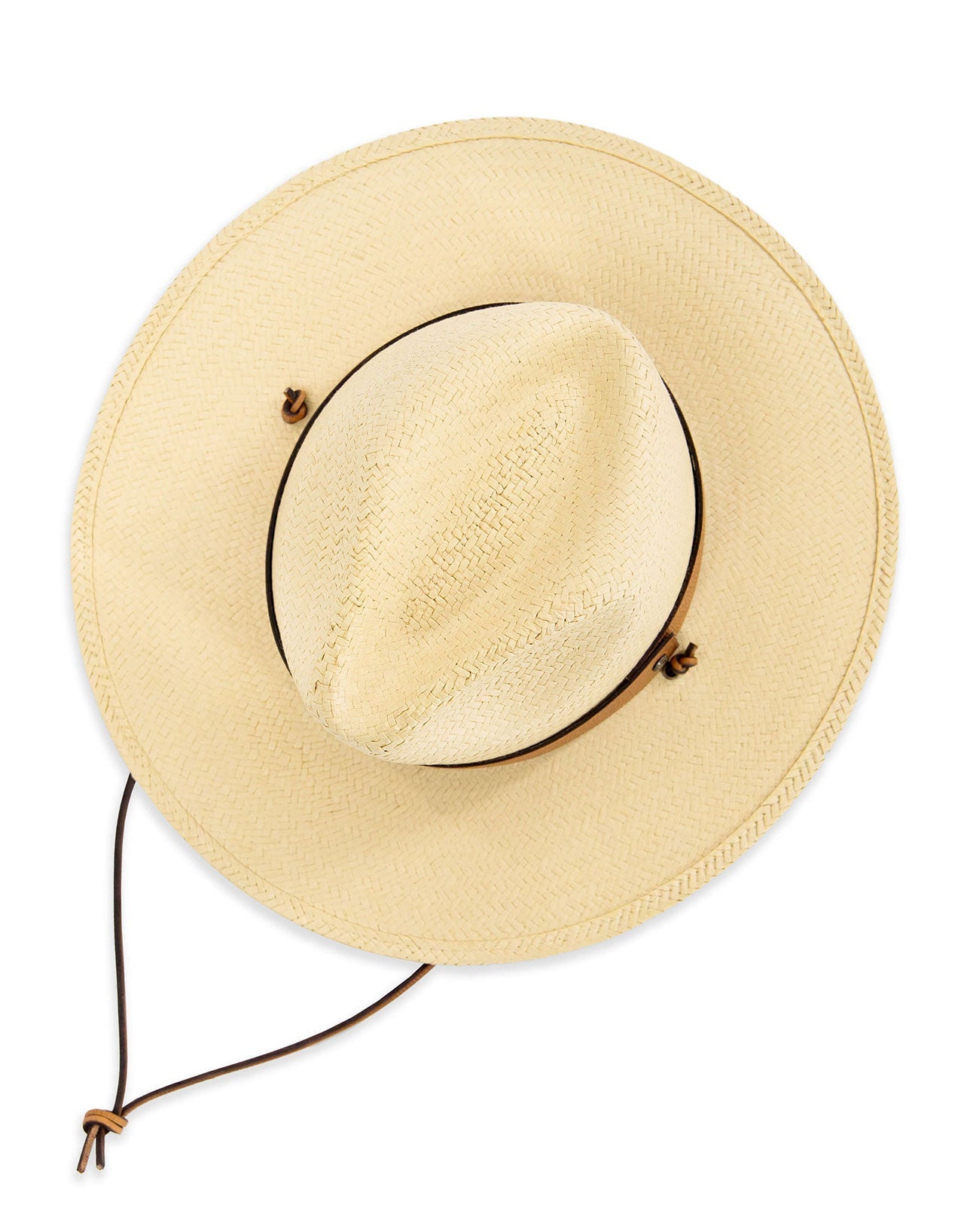 Brimmed Field Hat - Burlap Straw