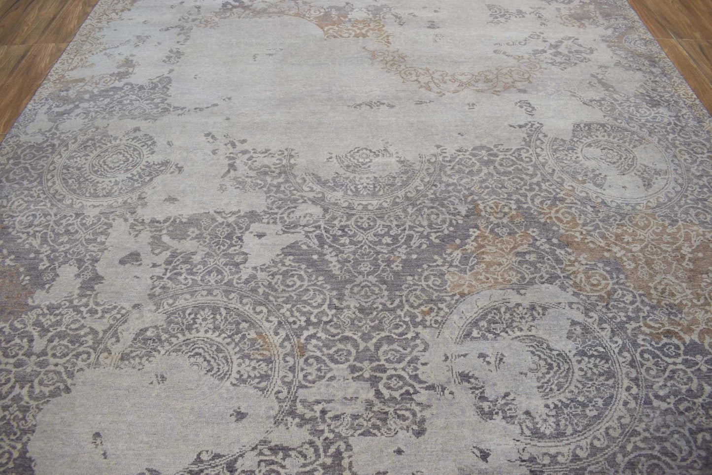 8x10 Rug | Modern Handmade Wool blended viscose Area Rug | TRD1634810 - Marsh and Manor Collective