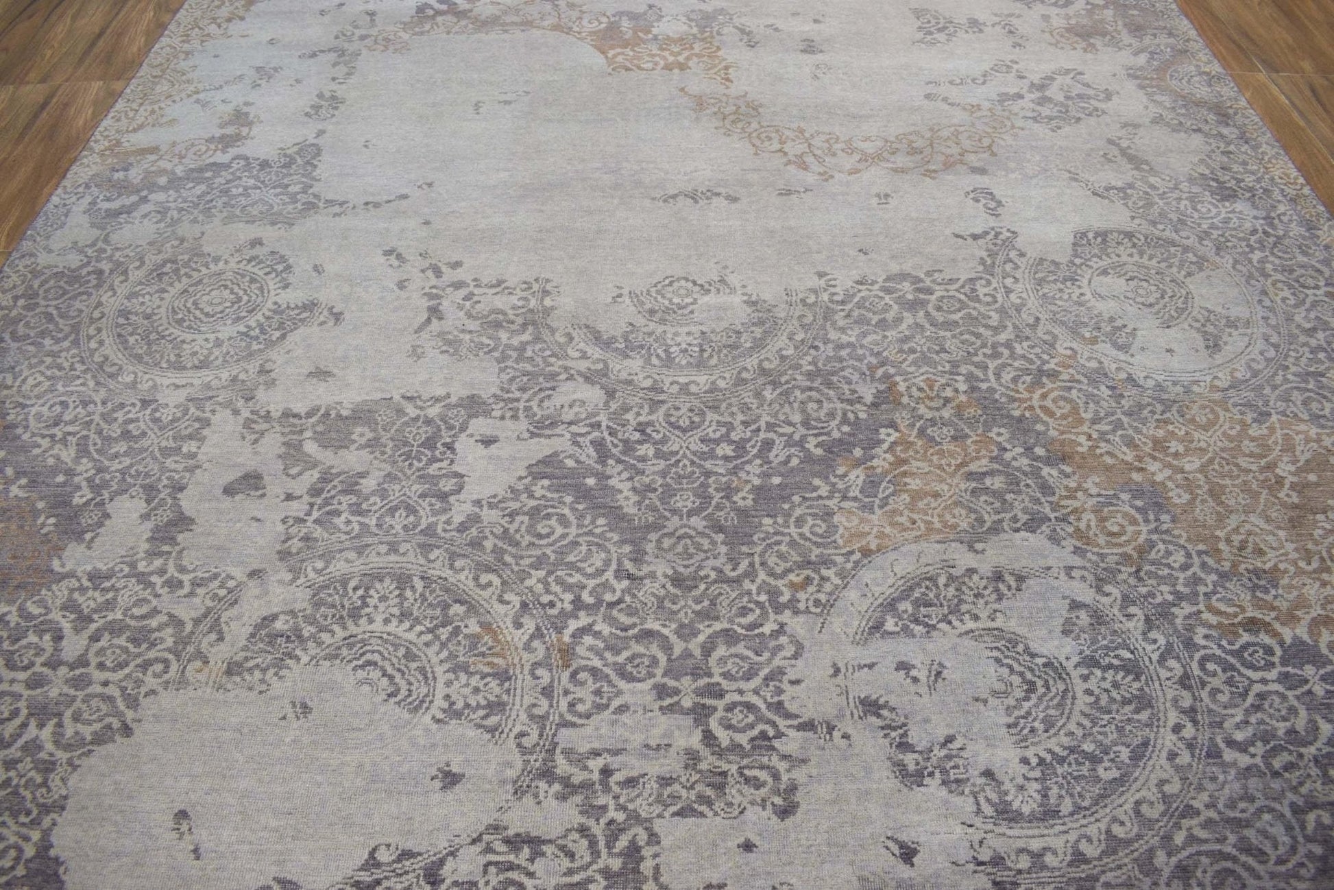 8x10 Rug | Modern Handmade Wool blended viscose Area Rug | TRD1634810 - Marsh and Manor Collective