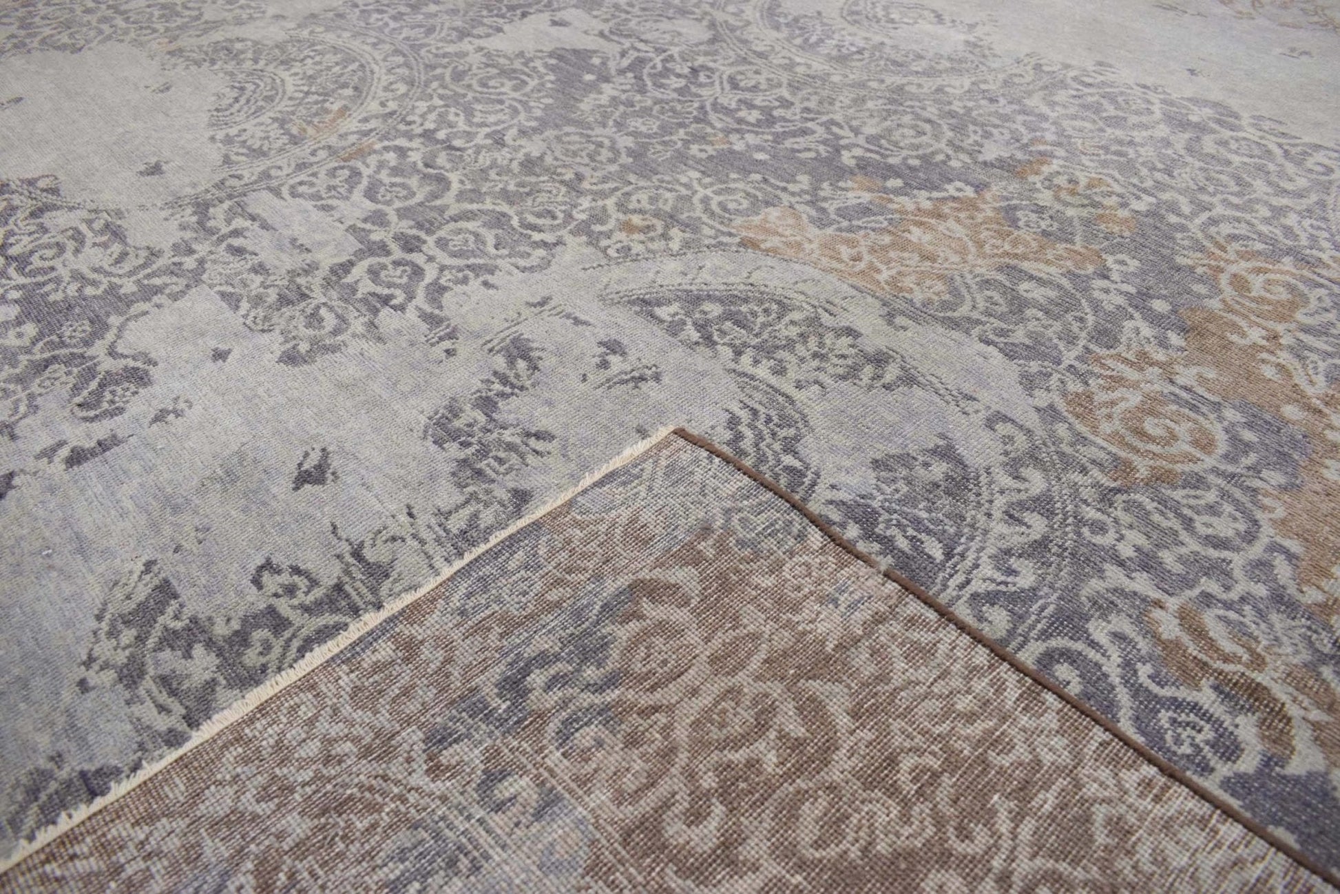 8x10 Rug | Modern Handmade Wool blended viscose Area Rug | TRD1634810 - Marsh and Manor Collective
