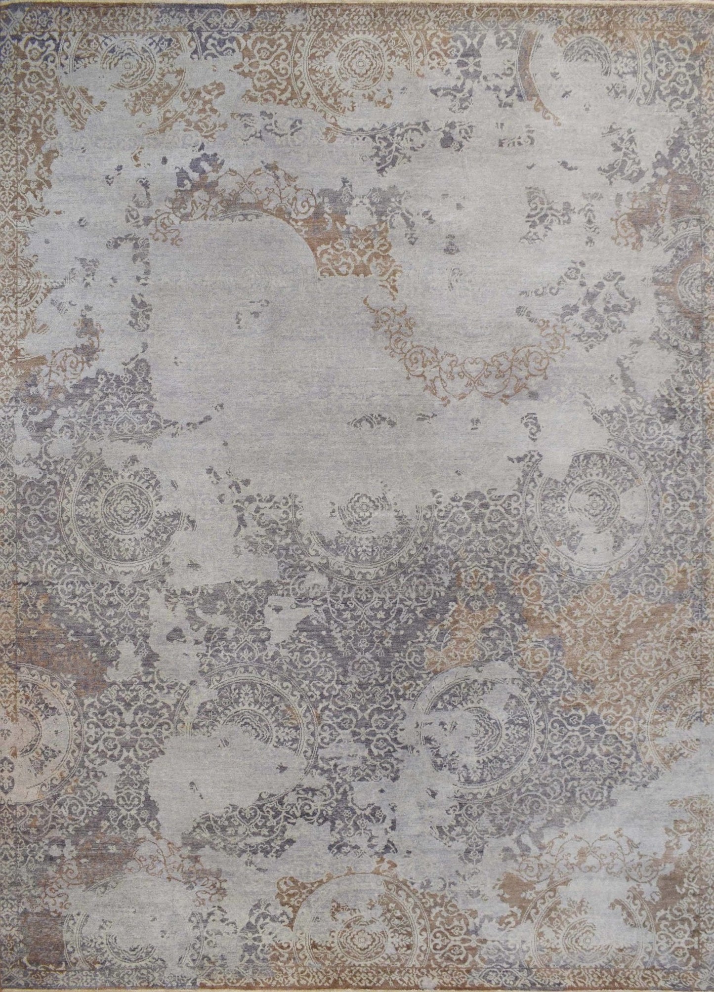 8x10 Rug | Modern Handmade Wool blended viscose Area Rug | TRD1634810 - Marsh and Manor Collective