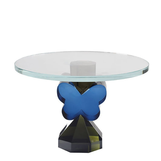 9” Butterfly Cake Plate in Smoke/Navy - Marsh and Manor Collective
