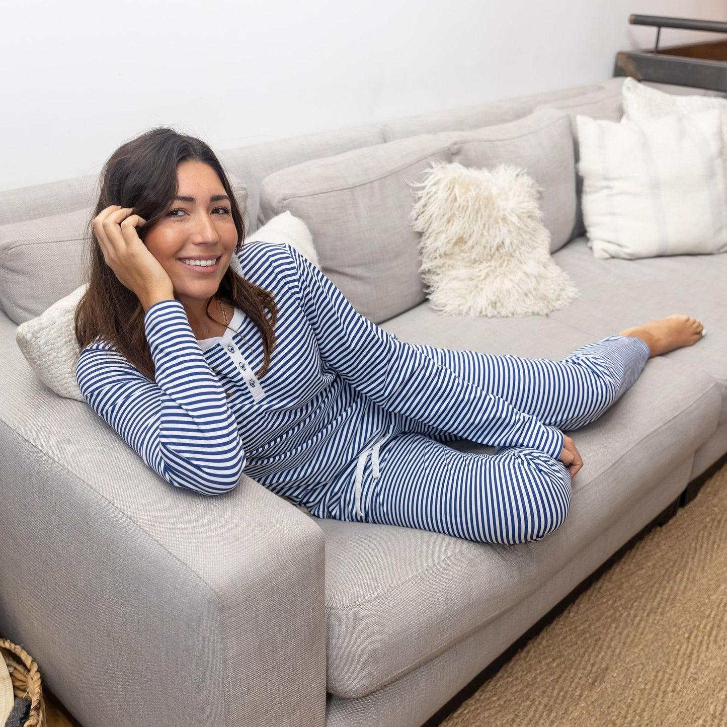 Women's Marina Jersey Long PJ Set