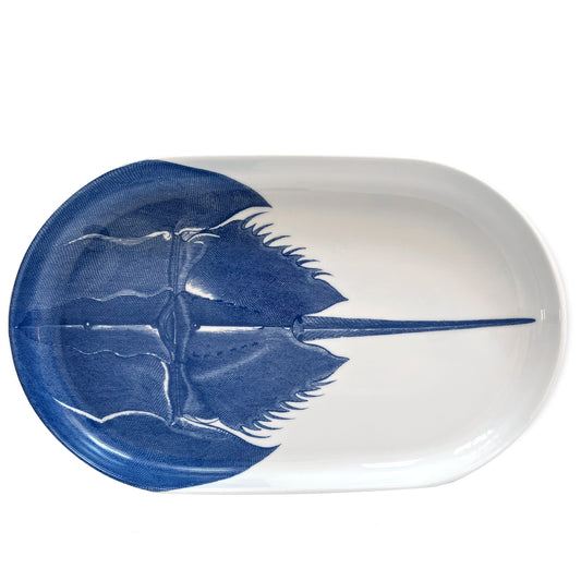 Horseshoe Crab Large Coupe Oval Platter