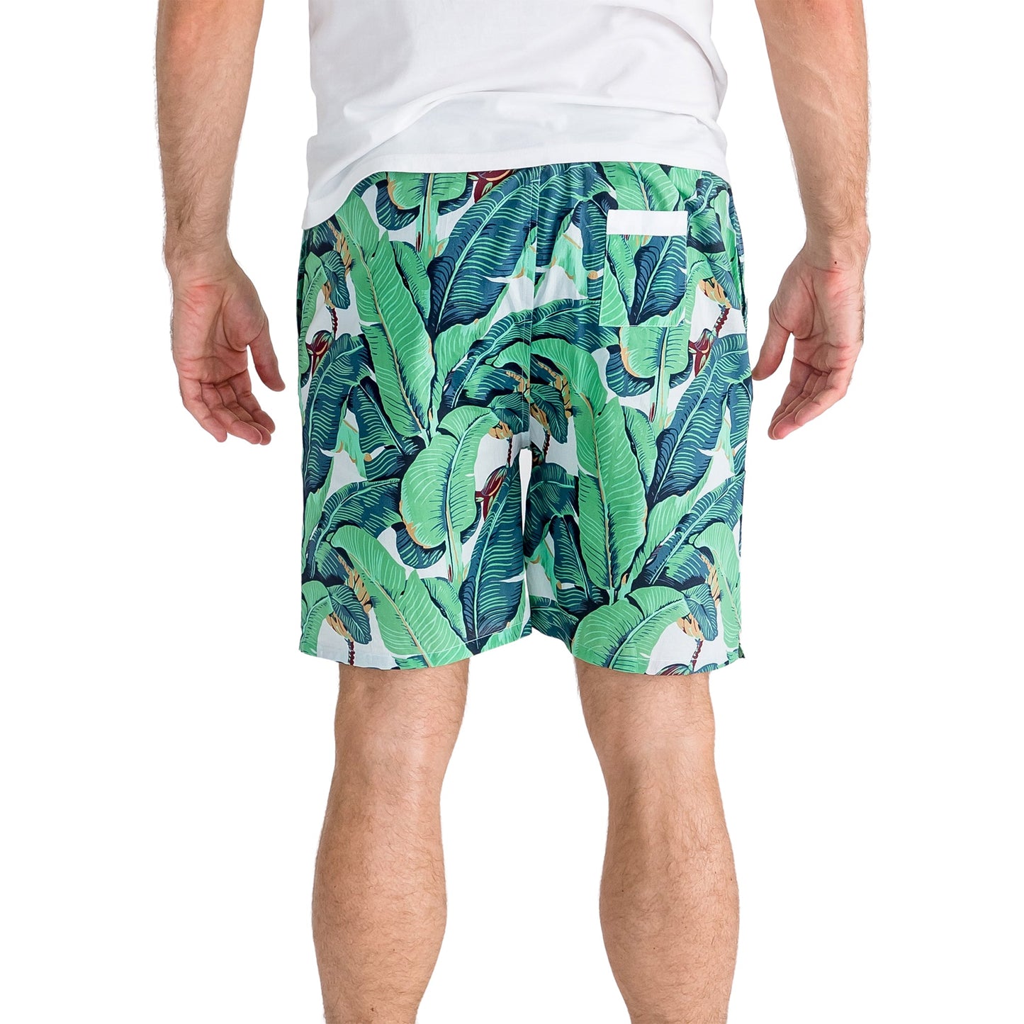 Men's Martinique® Green Banana Leaf Sleep Shorts