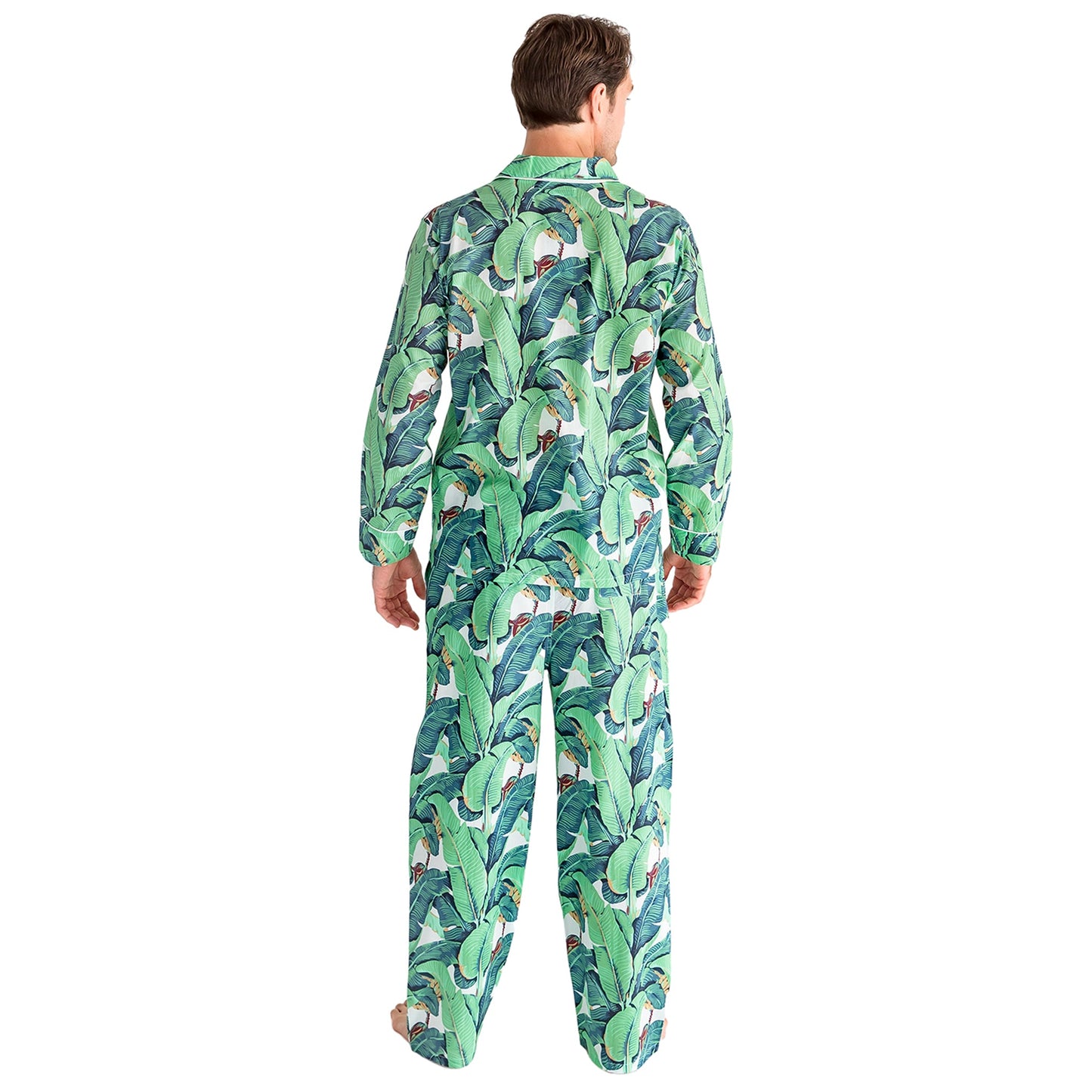 Men's Martinique® Green Banana Leaf Long PJ Set