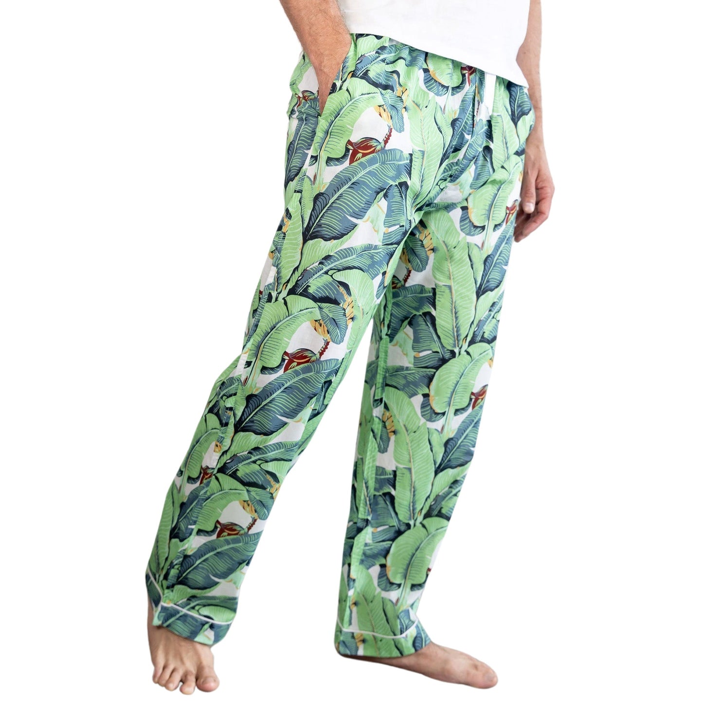 Men's Martinique® Green Banana Leaf PJ Pants