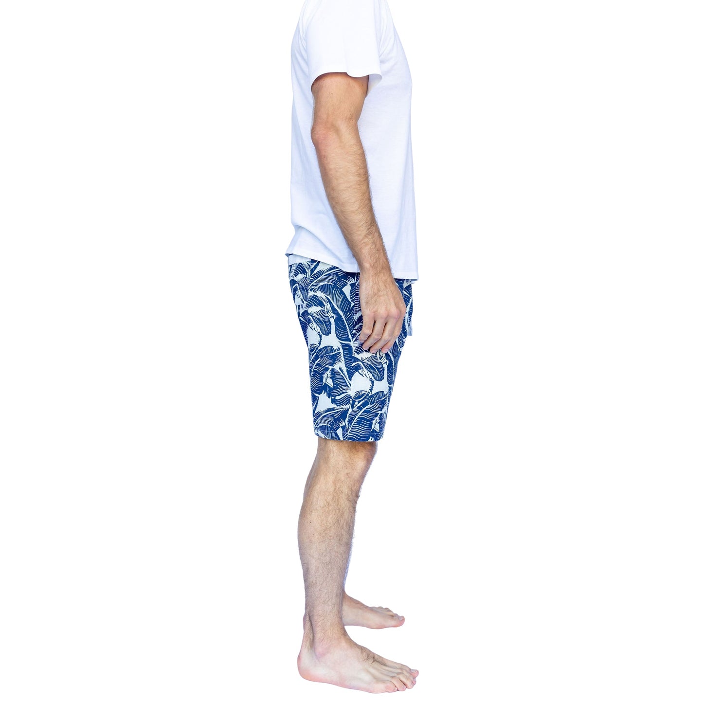 Men's Martinique® Blue Banana Leaf Sleep Shorts