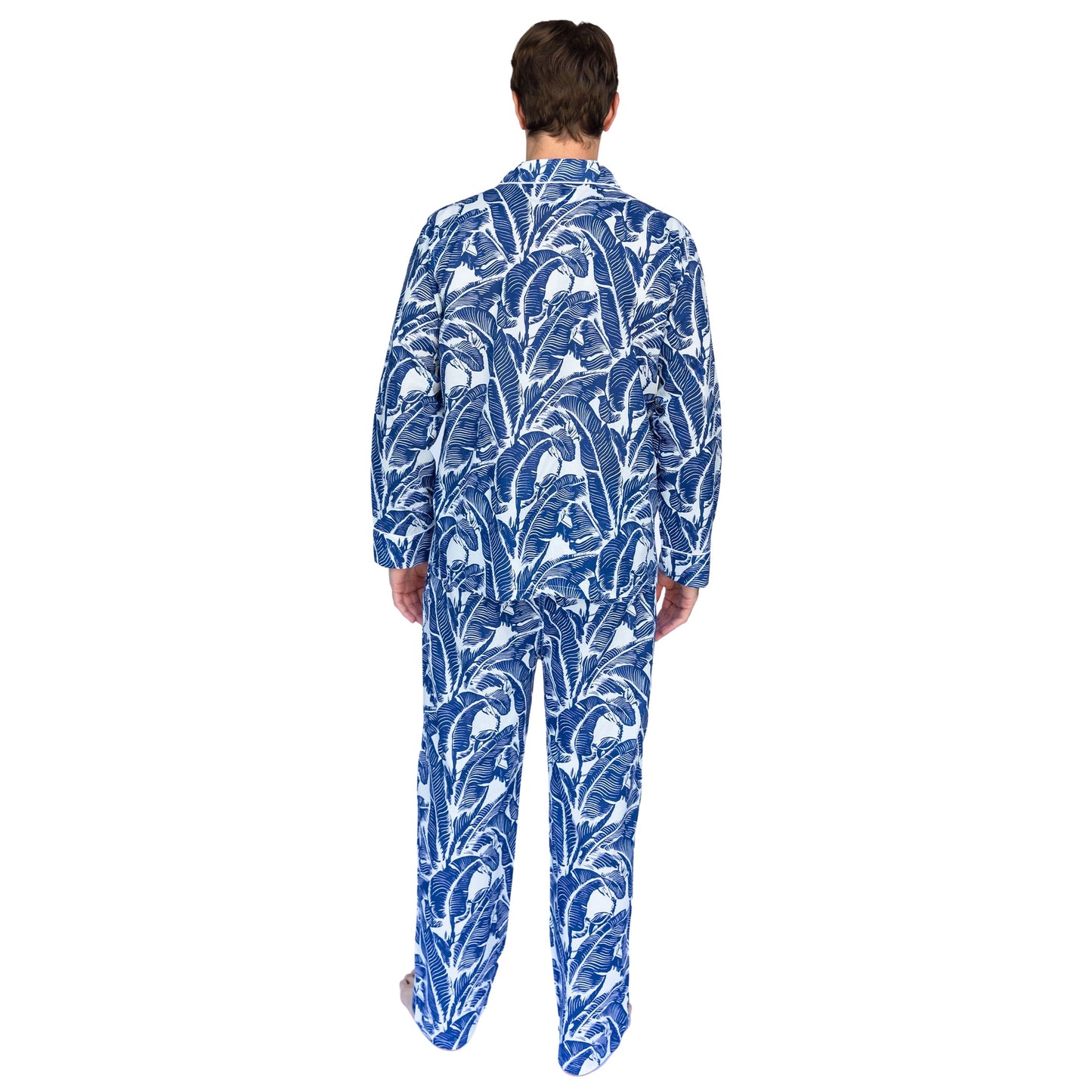 Men's Martinique® Blue Banana Leaf Long PJ Set