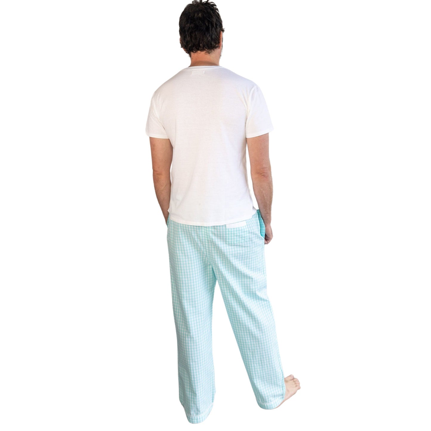 Men's Hepburn Gingham Mint PJ Pants