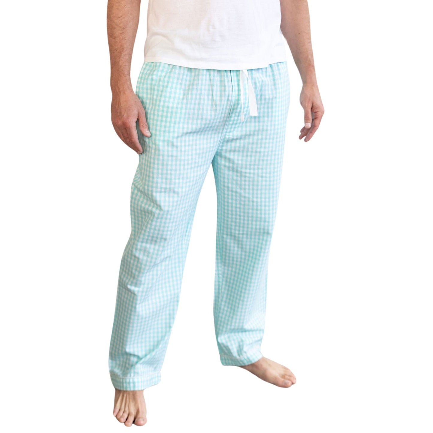 Men's Hepburn Gingham Mint PJ Pants