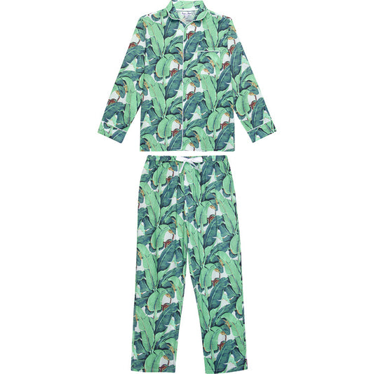 Men's Martinique® Green Banana Leaf Long PJ Set
