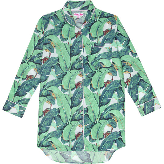 Women's Martinique® Green Banana Leaf Night Shirt