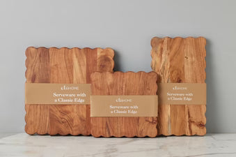 Intercoastal rectangle Scalloped Cutting Board