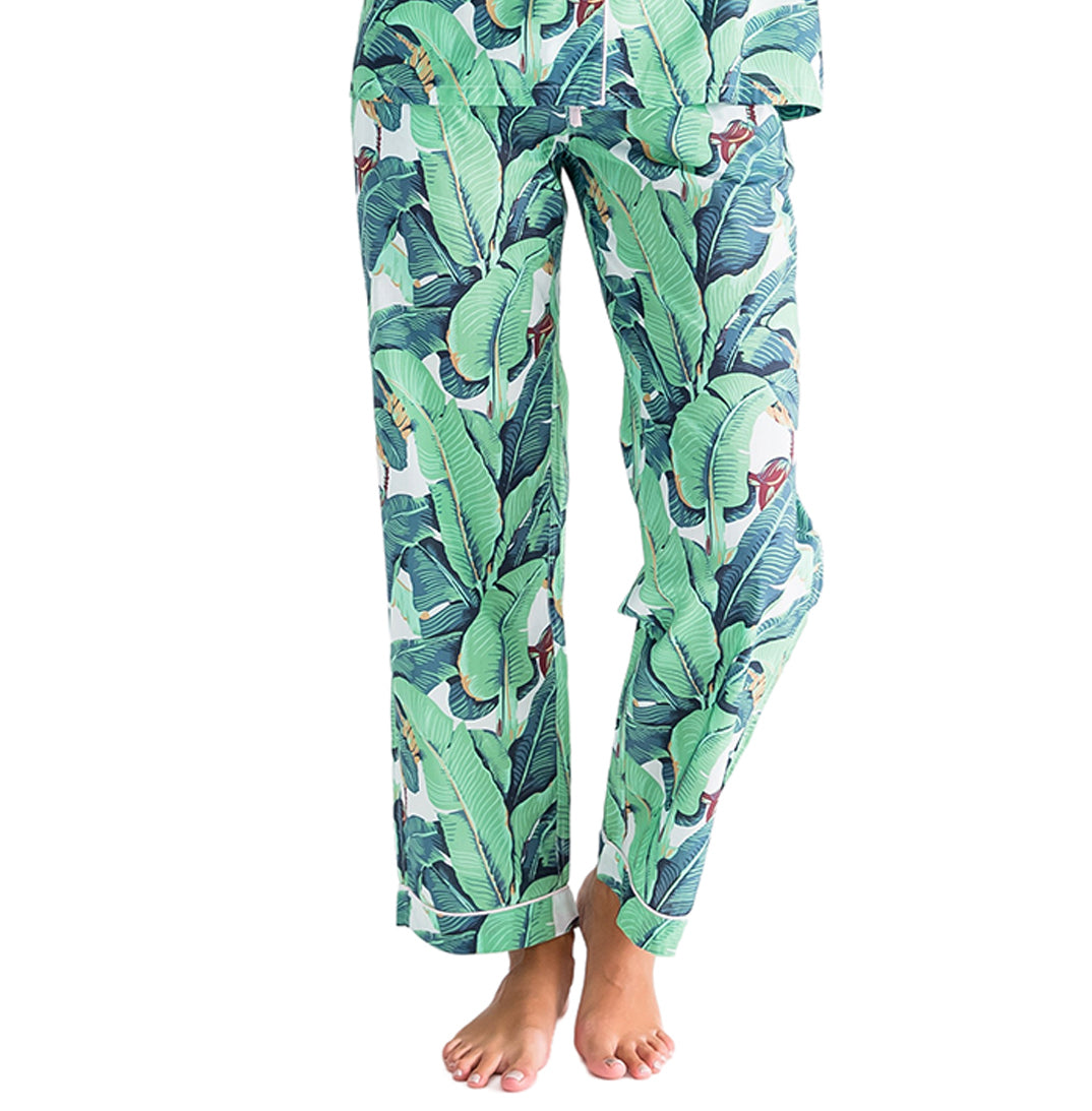 Women's Martinique® Green Banana Leaf PJ Pants