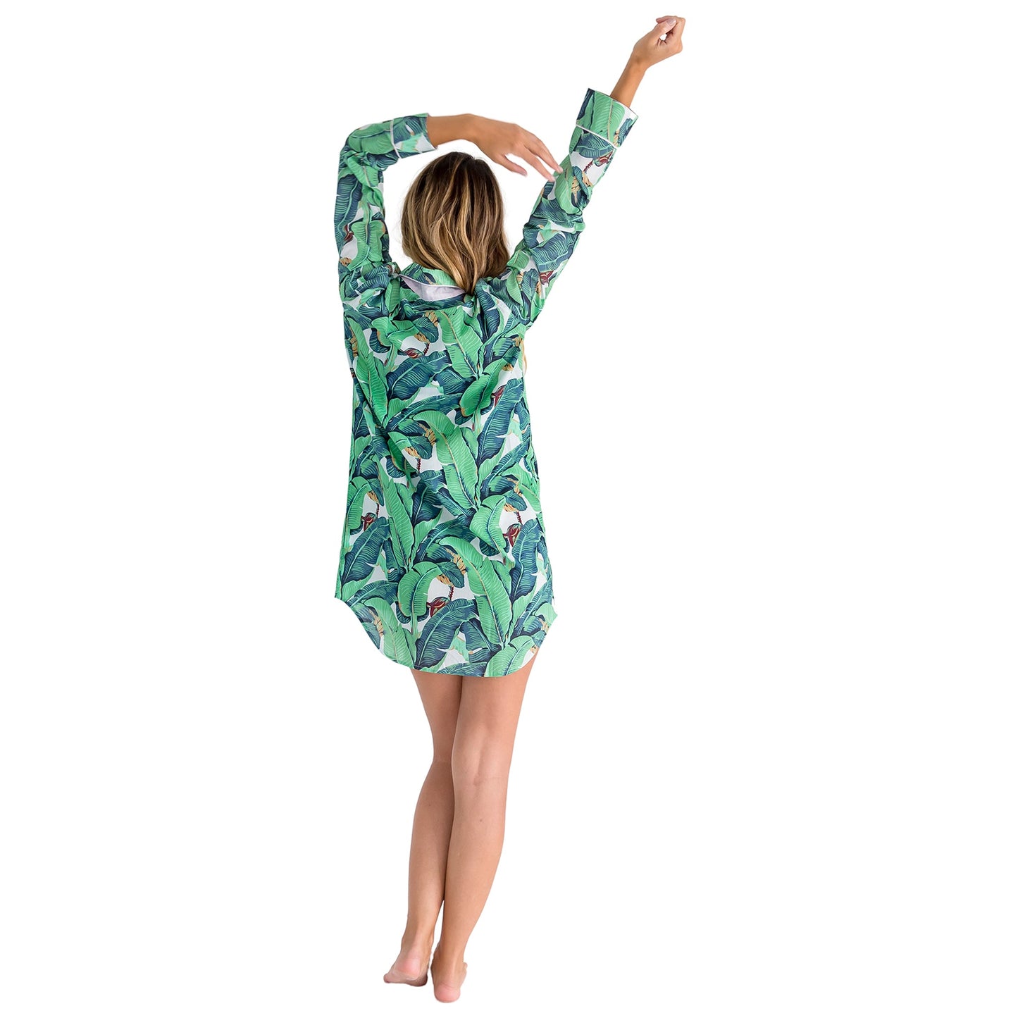 Women's Martinique® Green Banana Leaf Night Shirt