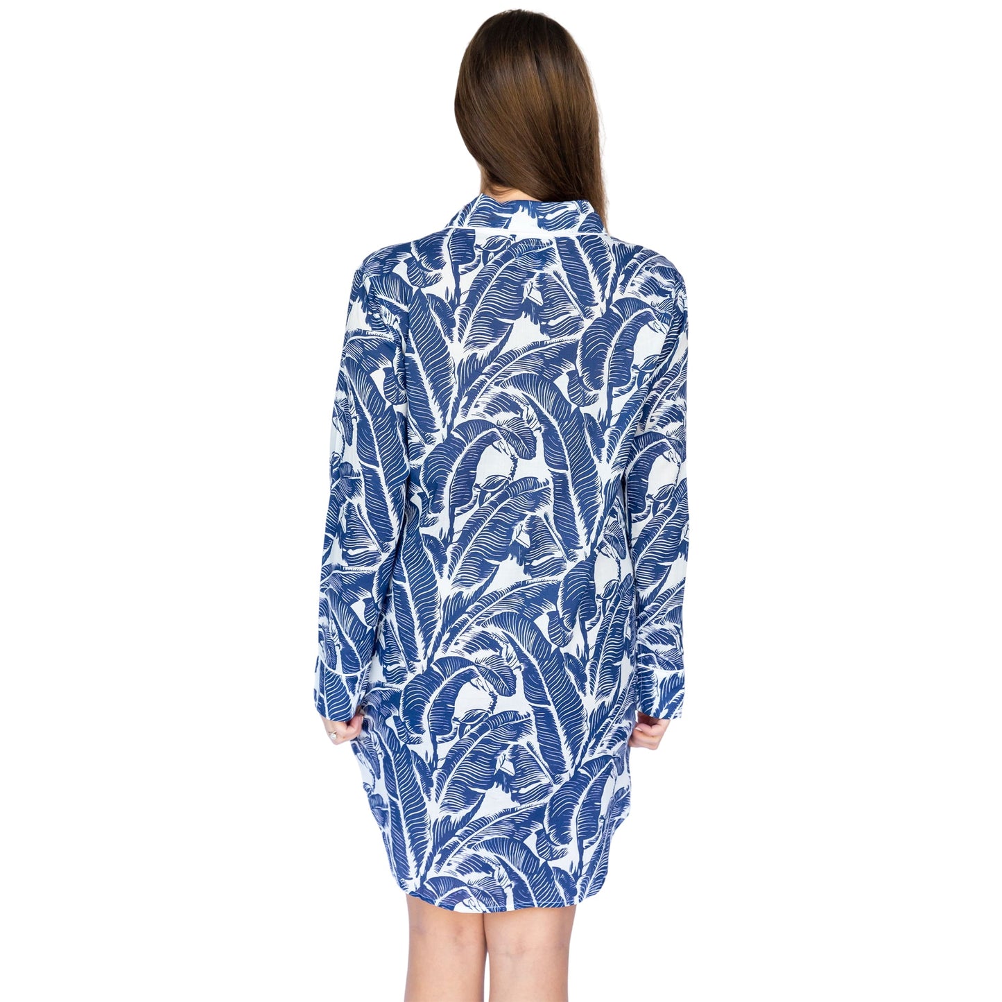 Women's Martinique® Blue Banana Leaf Night Shirt