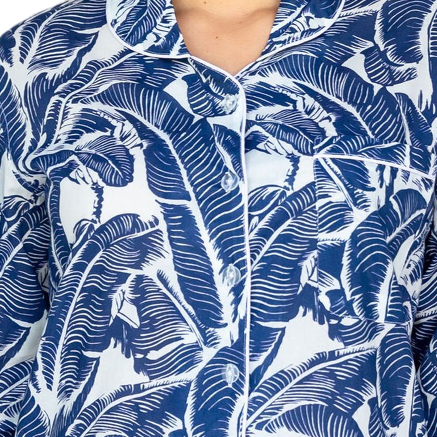 Women's Martinique® Blue Banana Leaf Night Shirt