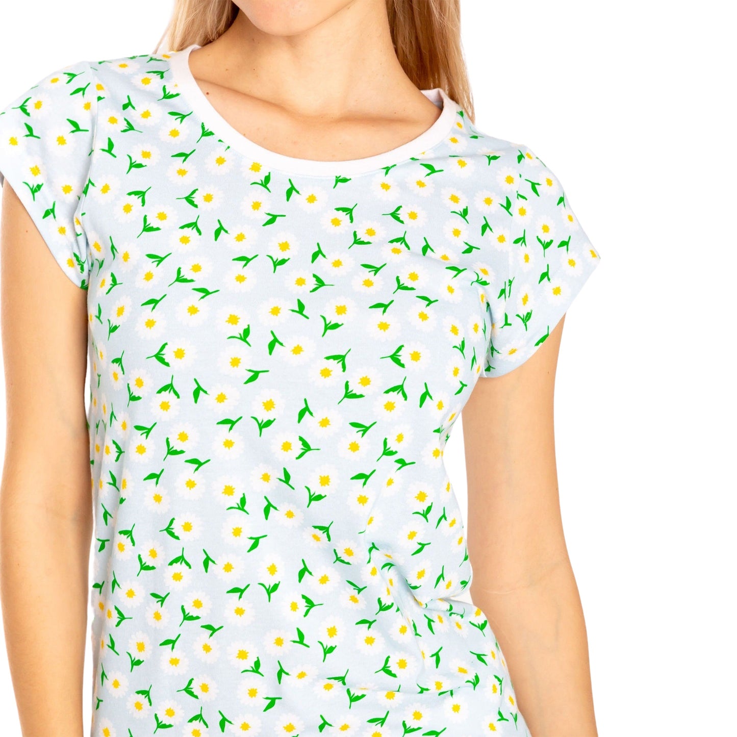 Women's Daisy Jersey Short PJ Set