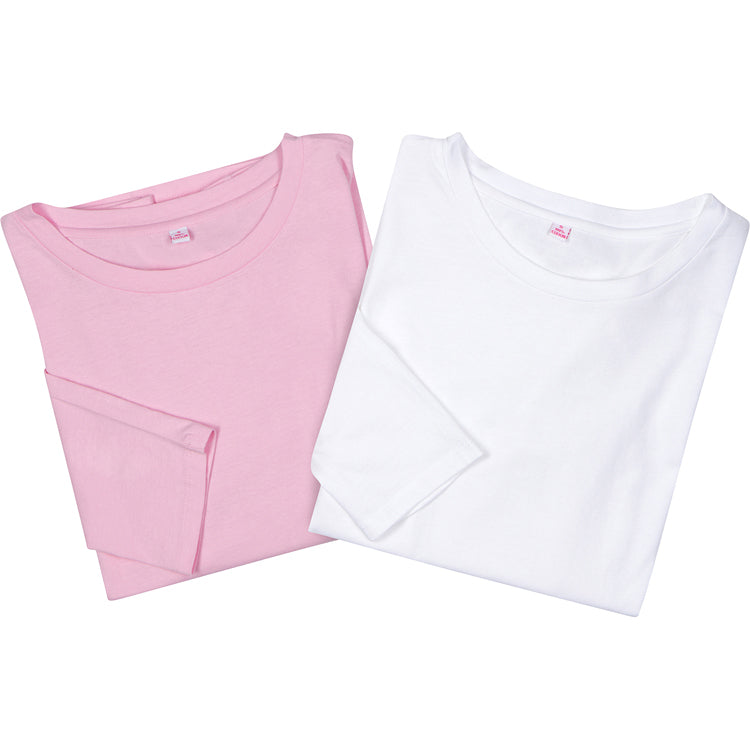 Women's White Jersey Long Sleeve Top